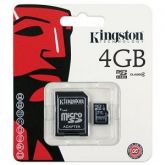 Micro SD com adaptador 4Gb KINGSTON